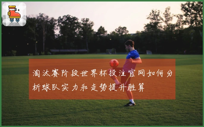 淘汰赛阶段世界杯投注官网如何分析球队实力和走势提升胜算